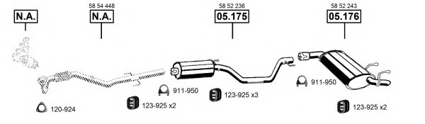 ASMET OP054745 Exhaust System